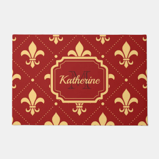Fleur-de-lis Pattern Doormat