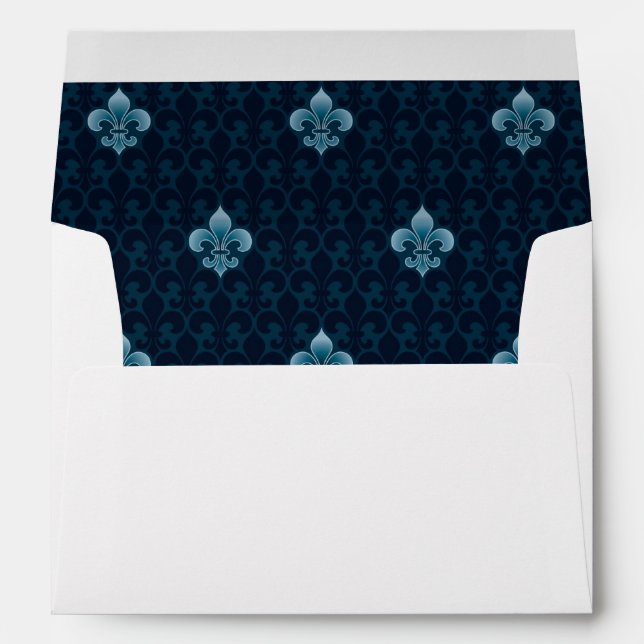 Fleur De Lis Pattern Envelopes (Back (Bottom))