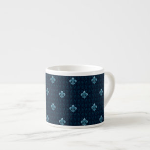 Fleur De Lis Pattern Espresso Cup