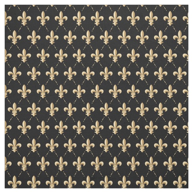 Fleur De Lis Pattern Fabric (Swatch)