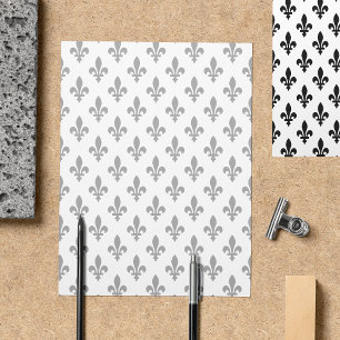 Fleur de Lis Pattern, French, Royal, Black Flyer