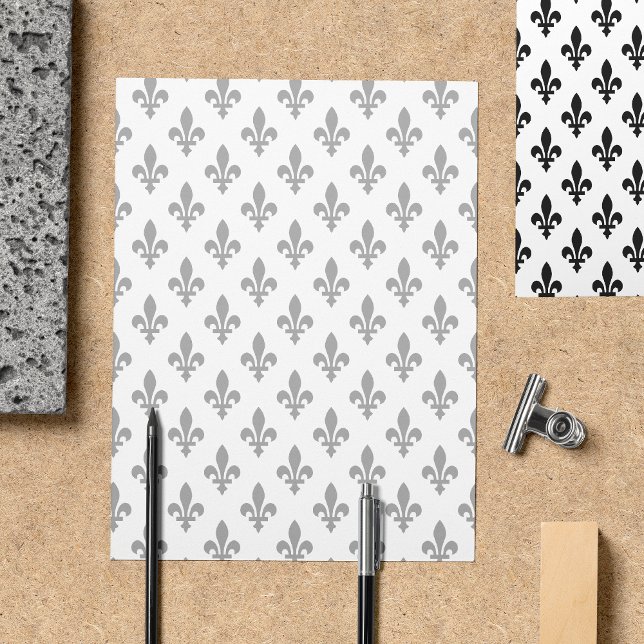 Fleur de Lis Pattern, French, Royal, Black Flyer (Creator Uploaded)