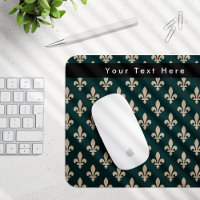 Fleur de Lis Pattern, French, Royal, Cream, Green