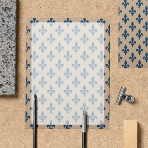 Fleur de Lis Pattern, French, Royal, Navy Blue