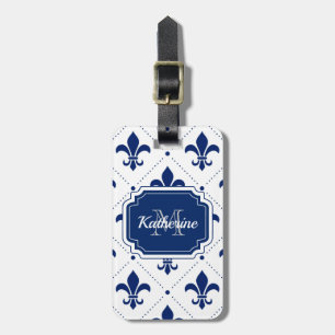 Fleur-de-lis Pattern Luggage Tag