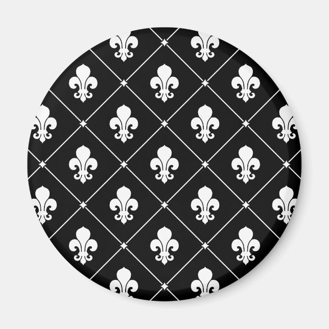 Fleur De Lis Pattern Magnet (Front)