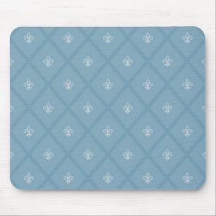 Fleur-de-lis pattern mouse mat