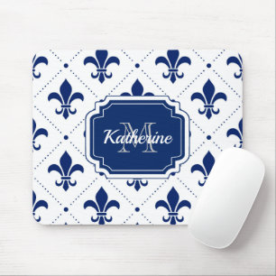 Fleur-de-lis Pattern Mouse Mat