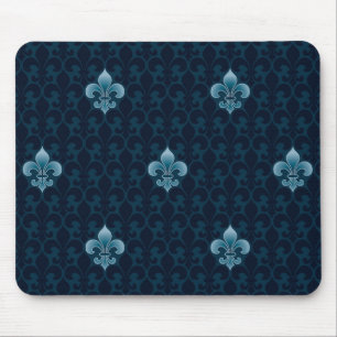 Fleur De Lis Pattern Mouse Mat