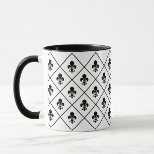 Fleur De Lis Pattern Mug