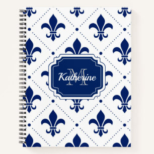Fleur-de-lis Pattern Notebook