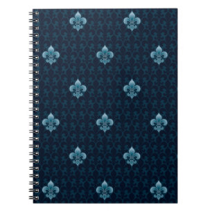 Fleur De Lis Pattern Notebook