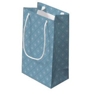Fleur-de-lis pattern small gift bag