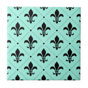 Fleur-de-Lis Pattern Tile