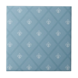 Fleur-de-lis pattern tile