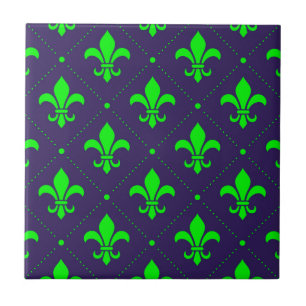 Fleur-de-Lis Pattern Tile