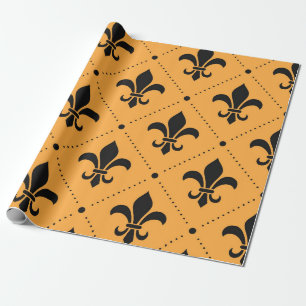 Fleur De Lis Pattern Wrapping Paper