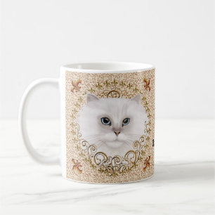Fleur De Lis Persian Cat Mug