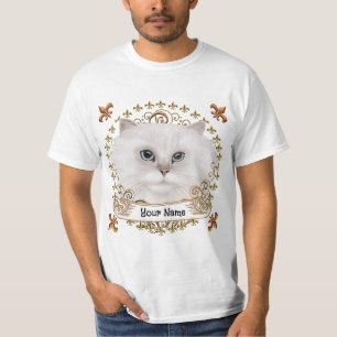 Fleur De Lis  Persian Cat  T-Shirt