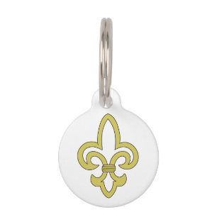 Fleur de Lis Pet Tag