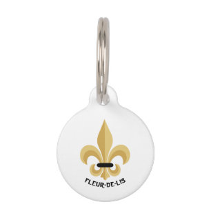 Fleur-De-Lis Pet Tag