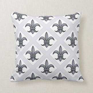 Fleur-de-Lis Pillow (silver)