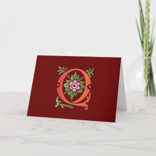 Fleur-de-lis Q Monogram Note Card