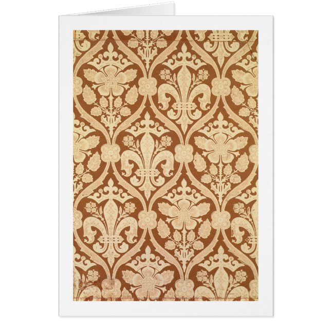 'Fleur-de-Lis', reproduction wallpaper designed by (Front)