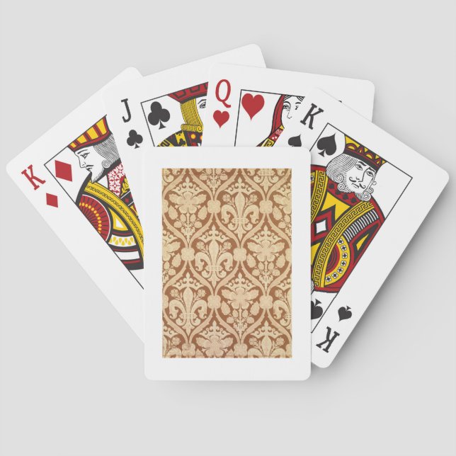 'Fleur-de-Lis', reproduction wallpaper designed by Playing Cards (Back)