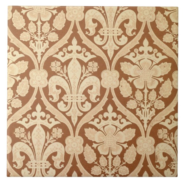 'Fleur-de-Lis', reproduction wallpaper designed by Tile (Front)