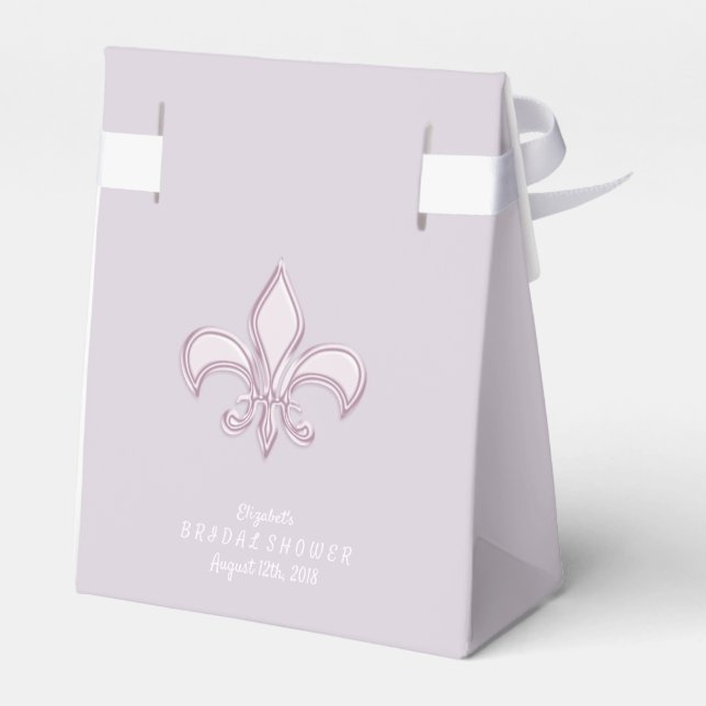Fleur De Lis. Royal design Favour Box (Back Side)