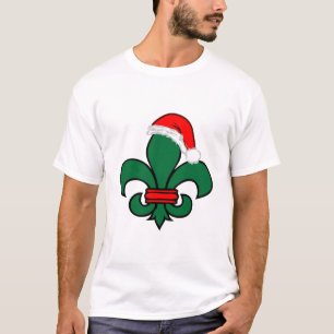 Fleur De Lis Santa T-Shirt