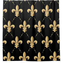 Fleur De Lis Shower Curtain