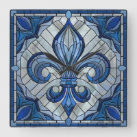 Fleur-de-lis - Stained glass mosaic art