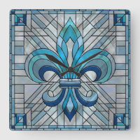 Fleur-de-lis - Stained glass mosaic art
