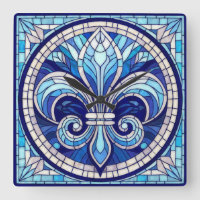 Fleur-de-lis - Stained glass mosaic art