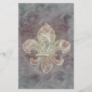 Fleur De Lis stationery-optional lines Stationery