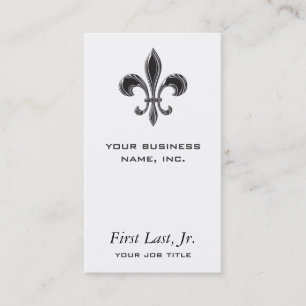 Fleur De Lis - Stripey Business Card