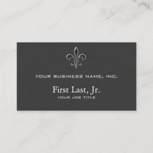 Fleur De Lis - Stripey Business Card