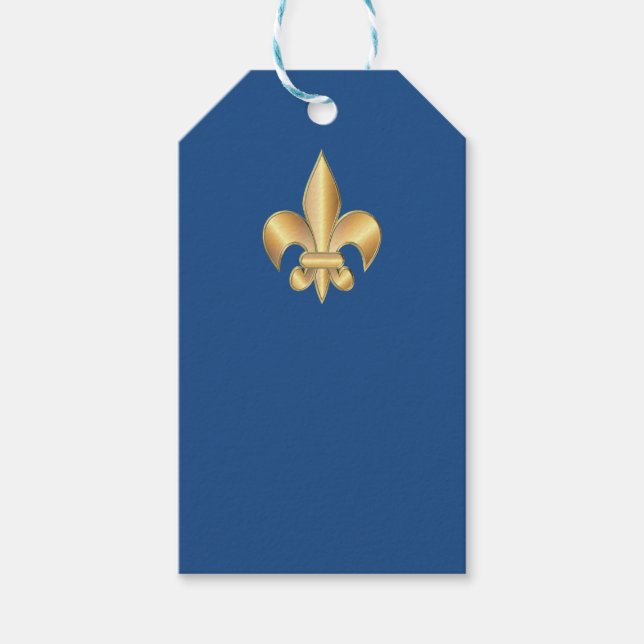 Fleur de Lis symbol Gift Tags (Front)