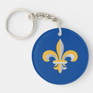 Fleur de Lis symbol Key Ring