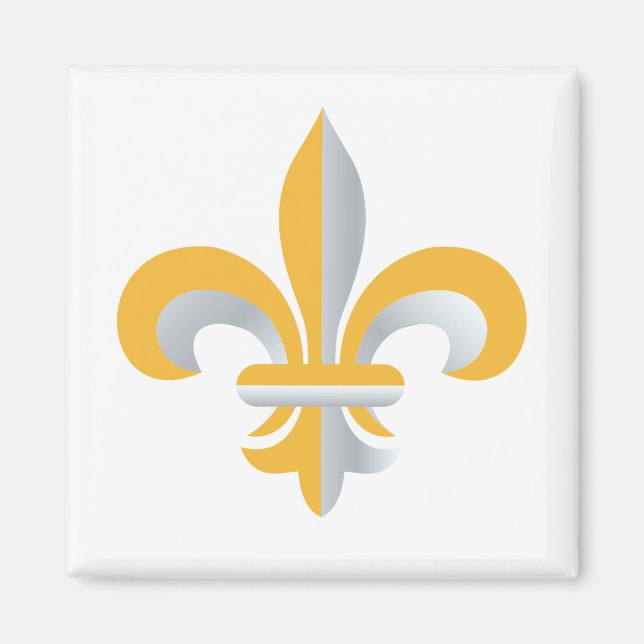 Fleur de Lis symbol Magnet (Front)