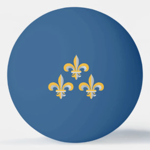Fleur de Lis symbol Ping Pong Ball