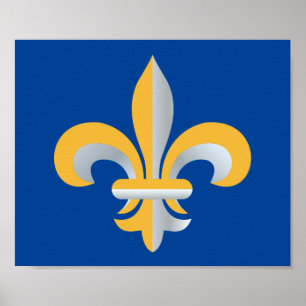 Fleur de Lis symbol Poster