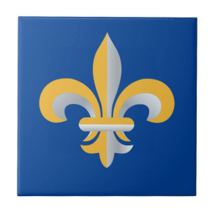 Fleur de Lis symbol Tile