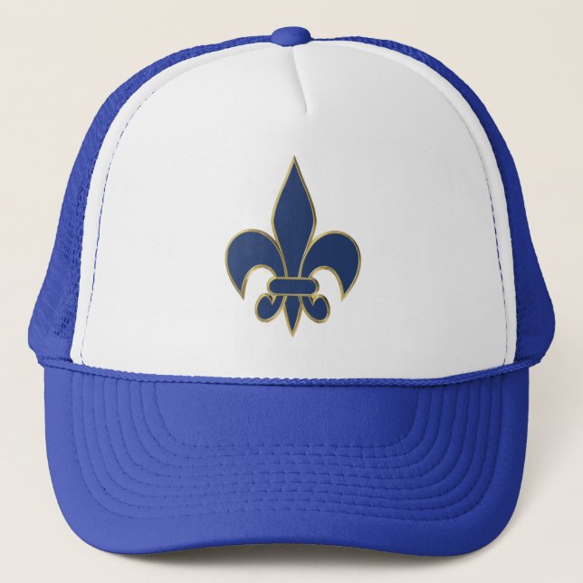 Fleur de Lis symbol Trucker Hat (Front)