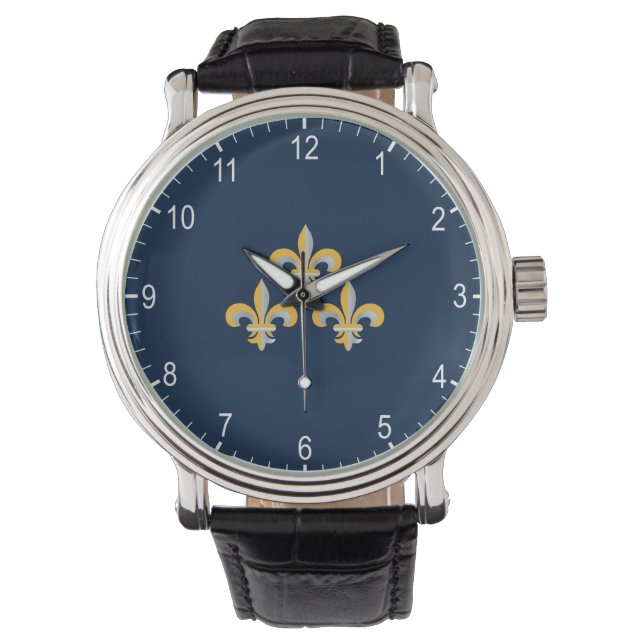Fleur de Lis symbol Watch (Front)