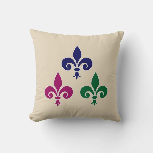 Fleur-de-lis symbols cushion (Front)