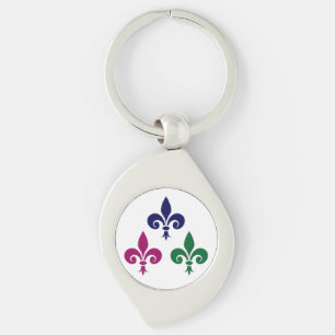 Fleur-de-lis symbols key ring