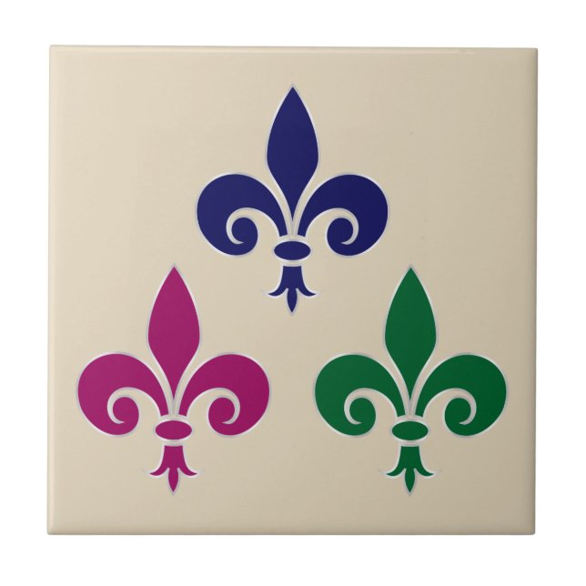 Fleur-de-lis symbols tile (Front)